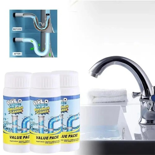 Powerful drain cleaner - cleaner, powder