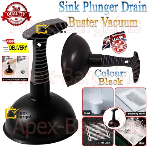 Sink toilet plunger drain - &,