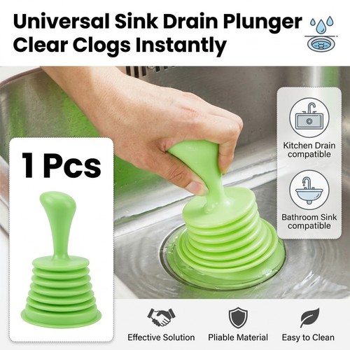 Universal sink drain plunger - sink,